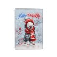 thumbnail image 2 of Hello Winter Bull Terrier Smiling in Red Scarf Hat Welcome Christmas Travel Passport Wallet Bully Dog Lovers Gifts Idea PU Leather Passport Holder Cover - 00017, 2 of 5