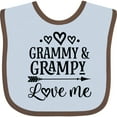 thumbnail image 3 of Inktastic Grammy and Grampy Love Me Valentine Boys or Girls Baby Bib, 3 of 4