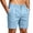Light Blue_003, variant on Domuza Mens Linen Shorts Casual Pleated Front Summer Lightweight Breathable Vacation Beach Shorts with Pockets White L