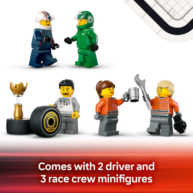 Free Shipping! LEGO F1 Toy Set with Truck and Race Cars, Building