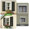 thumbnail image 5 of Resenkos Decorative Faux Shutters, Sturdy, Hassle-Free Design for Indoor & Outdoor Use, 14"x67", Black, 5 of 12