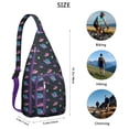 thumbnail image 2 of Universe Shoulder Backpack - Cosmic Star Field Pattern with Glow-in-the-Dark Details, Lightweight Anti-Theft Daypack, 2 of 4