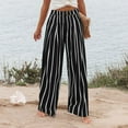 thumbnail image 4 of Mohiass Wide Leg Dress Pants for Women Business Casual Elastic Waist Comfy Work Pants Baggy Lounge Pants Trousers with Pocket Dark Gray 2XL, 4 of 7