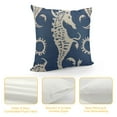 thumbnail image 4 of QZHH  Seahorse Decorative Pillow Cover 18X18 for Couch Nautical Decor Square Cushion Case Sofa Home Decorations Dark Blue, 4 of 5