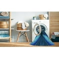 thumbnail image 2 of Ahgly Company Machine Washable Indoor Rectangle Transitional Deep Sky Blue Area Rugs, 4' x 6', 2 of 7