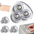 thumbnail image 2 of Self Adhesive Caster Wheels,Mini Swivel Wheels,Appliance Rollers for Kitchen,Mini Swivel Ball Casters,Universal Pulley for Furniture,Storage Bins,Computer Cases,Appliances,1.45X1.45 inch(Z1-Clear), 2 of 9