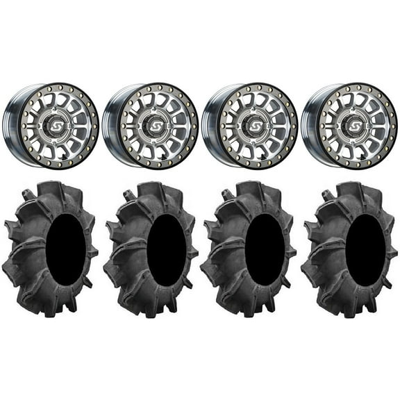 Sedona Sano Bdlk 14" Wheels Ct  30mm 34" Assassinator Tires Polaris RZR XP 1000 / PRO XP / Ranger XP 900/1000