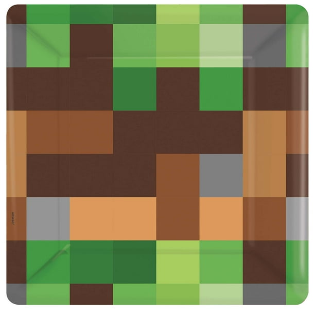 7 Plate Minecraft Tnt Party Walmart Com Walmart Com