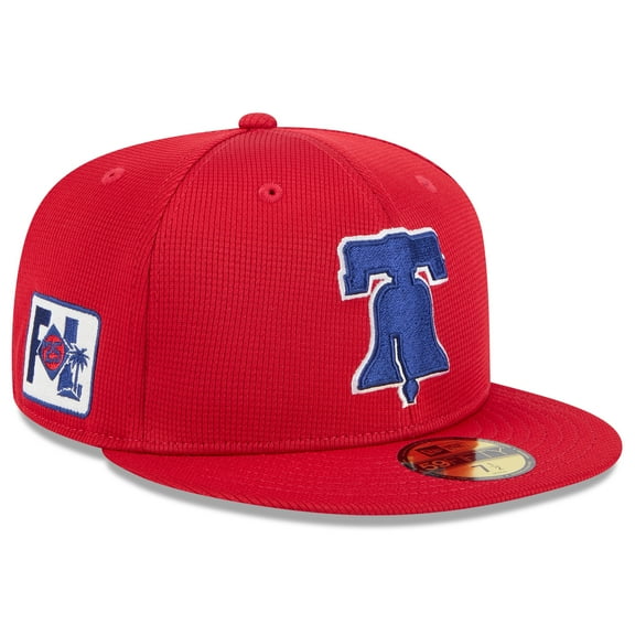 Men's New Era Red Philadelphia Phillies 2025 Spring Training 59FIFTY Fitted Hat