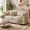 Beige, variant on 75” Cloud Loveseat with Washable Cover for Small Places, Noelse Small Cloud Love Seat Couches with Deep Seat and Comfy Cushion for Living Room, Corduroy Fabric, Beige