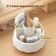 thumbnail image 3 of Creative Rotating Pen Holder Storage Box - Diamond Pattern Plastic Pen Holder, Large Capacity Design, INS Style Stationery Organizer, Suitable for Offices and Schools, 3 of 5