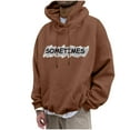 thumbnail image 2 of Men's Big and Tall Graphic Hoodie with Printed Design for Casual Round Neck Style, 2 of 8