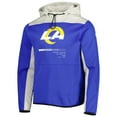 thumbnail image 2 of Men's New Era Royal Los Angeles Rams Combine Authentic Hard Hitter Pullover Hoodie, 2 of 3
