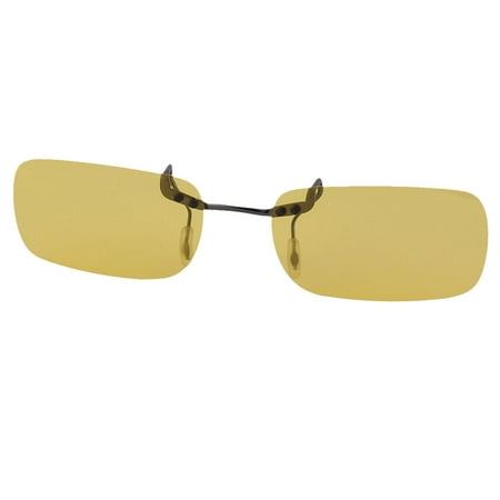 Unique Bargains Unisex Sport Driving Rimless Lens Clip On Polarized Sunglasses Glasses (Best Clip On Sunglasses For Rimless Glasses)