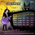 thumbnail image 5 of Sefiry Light-Up Witch Halloween Costume for Girls, LED Glowing Dress, Hat & Broom Set, 5-7T, 5 of 5