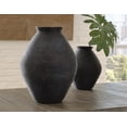 thumbnail image 5 of Signature Design by Ashley Hannela Vase, 12" Tall, Antique Brown, Ribbed Polyresin Finish, Home Décor Accent, 5 of 6