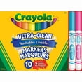 thumbnail image 1 of Crayola Ultra Clean - Marqueurs Lavables à Pointe Grand, Marqueurs à Pointe Grand, 1 of 4