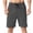 Dark Gray, variant on Men's Athletic Shorts Solid Color Breathable Quick-Drying Shorts Elastic Waist Drawstring Shorts