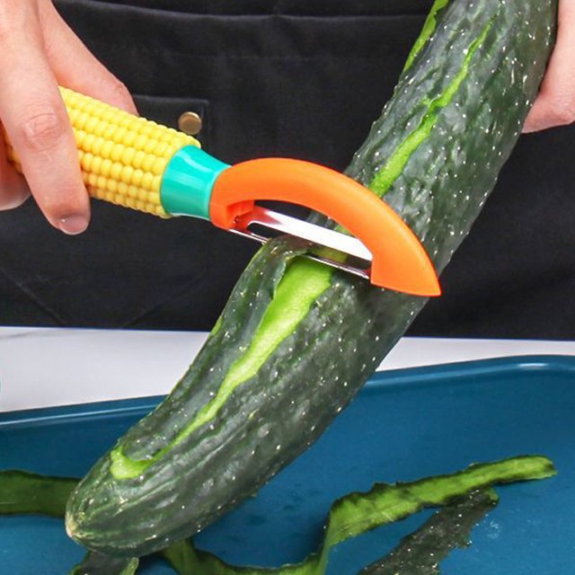 Fiudx Ofertas y liquidaciones Aparatos de cocina Ruiming Rallador de maíz y melón Pelador Raspador de patatas Pelador multifuncional Raspador de patatas Pelador multifuncional