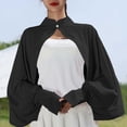 thumbnail image 5 of Vmvidoty Women's Cooling Shawl Arm Sleeve Neck Sun Protection Cape Sun-proof Cover Cloak for Women Summer SPF Long Sleeve Black Free Size, 5 of 6