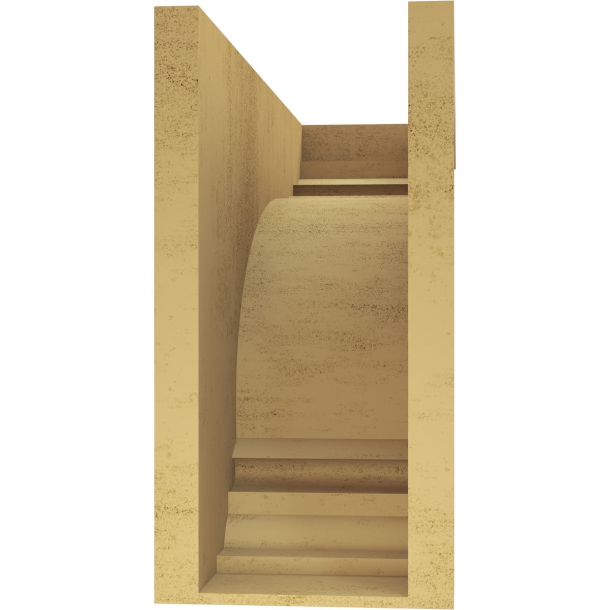 10"W x 30"D x 20"H Classic Warren Rough Cedar Woodgrain TimberThane Corbel, Primed Tan