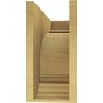 thumbnail image 4 of 10"W x 30"D x 20"H Classic Warren Rough Cedar Woodgrain TimberThane Corbel, Primed Tan, 4 of 6
