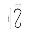 thumbnail image 2 of 10pcs Metal S Hooks Heavy Duty Stainless Steel Aluminum Pot Hooks Kitchen Spoon Pan Hanging Hanger, 2 of 6