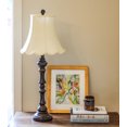thumbnail image 2 of 12" Ivory Slanted Scallop Bell Monay Shantung Lampshade, 2 of 3
