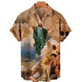 thumbnail image 3 of Camisetas gráficas de Cristo Jesús para hombres, ropa, camisas hawaianas estampadas en 3D, camisetas de playa de manga corta, blusas Y2K, ropa vintage, blusas con solapa, 3 of 5