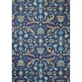 thumbnail image 1 of Bashian R131-NV-5X7.6-AL110 Bashian Valencia Collection Floral Transitional 100 Percent Wool Hand Tufted Area Rug, Navy - 5 ft. x 7 ft. 6 in., 1 of 1