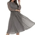 thumbnail image 1 of Black Polka Dot Lace Printed Dress, 1 of 4