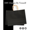 thumbnail image 4 of 13"x4.5"x10" Large Gift Bag with Handles Bulk 32PCS Gift Paper Bags Black Bags Multiple Uses (Wide Large), 4 of 15