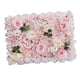 thumbnail image 3 of Panel de pared con flores artificiales, panel floral, panel de rosas, fondo champán, 3 of 9