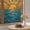 Orange, Blue, Yellow, variant on Stained Glass Sunset Window Privacy Film,Heat Control Sun Blocking Static Cling Rainbow Film,Ocean Waves Landscape Non-Adhesive Glass Sticker Door Window Tint,17.7" x 39.3"