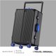 thumbnail image 1 of Maleta BunnyFly, Maleta de viaje con asa ancha para hombre, equipaje de mano 20 24, cubierta de carrito con marco de aluminio para PC para mujer, 1 of 4