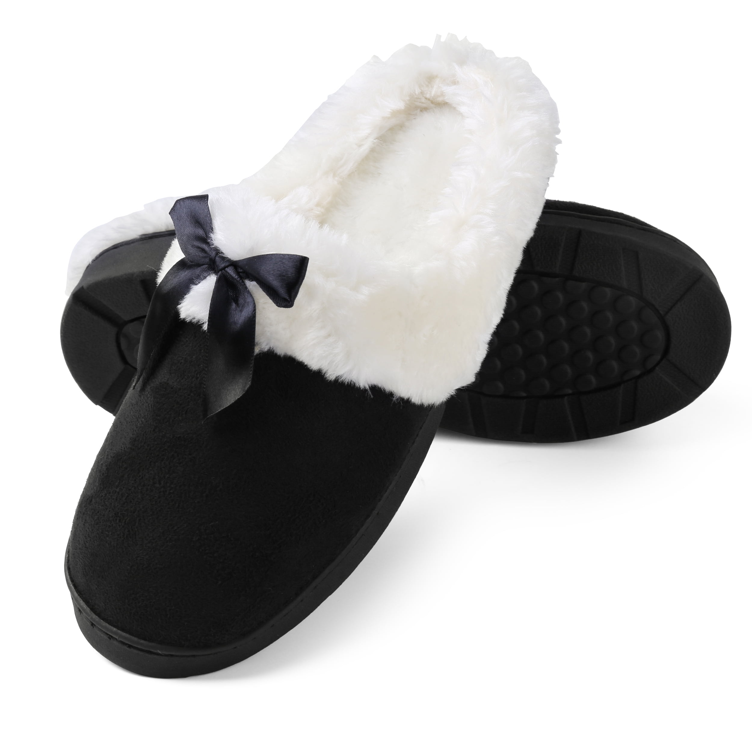 Aerusi Edit Bow Scuff Slip-on Indoor Slippers
