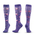 thumbnail image 2 of EOYWHK Men's Casual Novelty Socks Colorful Fun Compression Socks Non Slip Breathable Athletic Socks for Men Outdoor Sports Purple S, 2 of 6