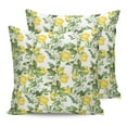 thumbnail image 7 of Outdoor Throw Pillow Cover Summer Lemon Fruit Flowers and Leaves Waterproof Cushion Covers 2 Pack Watercolor Garden Arts Pillow Cases Home Decoration for Patio Garden Couch Sofa, 7 of 7