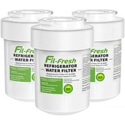 Fil-fresh Refrigerator Water Filter Compatible with GE MWF, HDX FMG-1,GSE25GSHECSS, WFC1201, 3 Pack