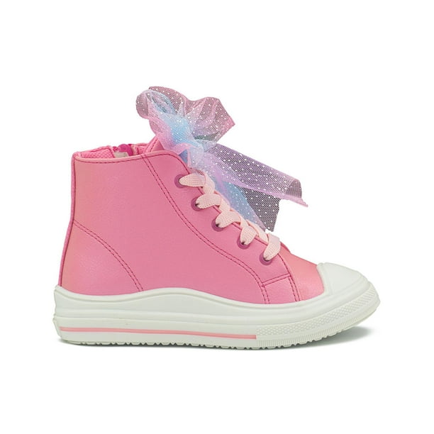 Tenis Bota Con Plataforma Bambino Para Niñas Urbano Casual rosa 13