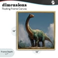 thumbnail image 4 of Stupell Industries Eclectic Colossal Brontosaurus in Meadow Gold Floating Frame Canvas Art, 18 x 18, by Wumples, 4 of 8