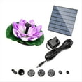 thumbnail image 1 of Fuente Solar Estanque Fuentes de Baño para Pájaros Al Aire Libre Jardín Flotante de Energía Solar (Púrpura), 1 of 5
