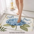 thumbnail image 3 of Blue Hydrangea Door Mat&nbsp;Indoor Outdoor Entrance, Non Slip Rug for Kitchen Bathroom Entryway Rug, Spring Vintage Botanical Butterfly Washable Doormat Floor Mat for Office Home Decor 24x36 Inch, 3 of 8