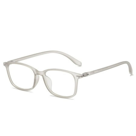Men Women Frame Simple Vintage Eye Protection Ultra Light Glasses Anti-Blue Light Reading Glasses GREY STRENGTH 250