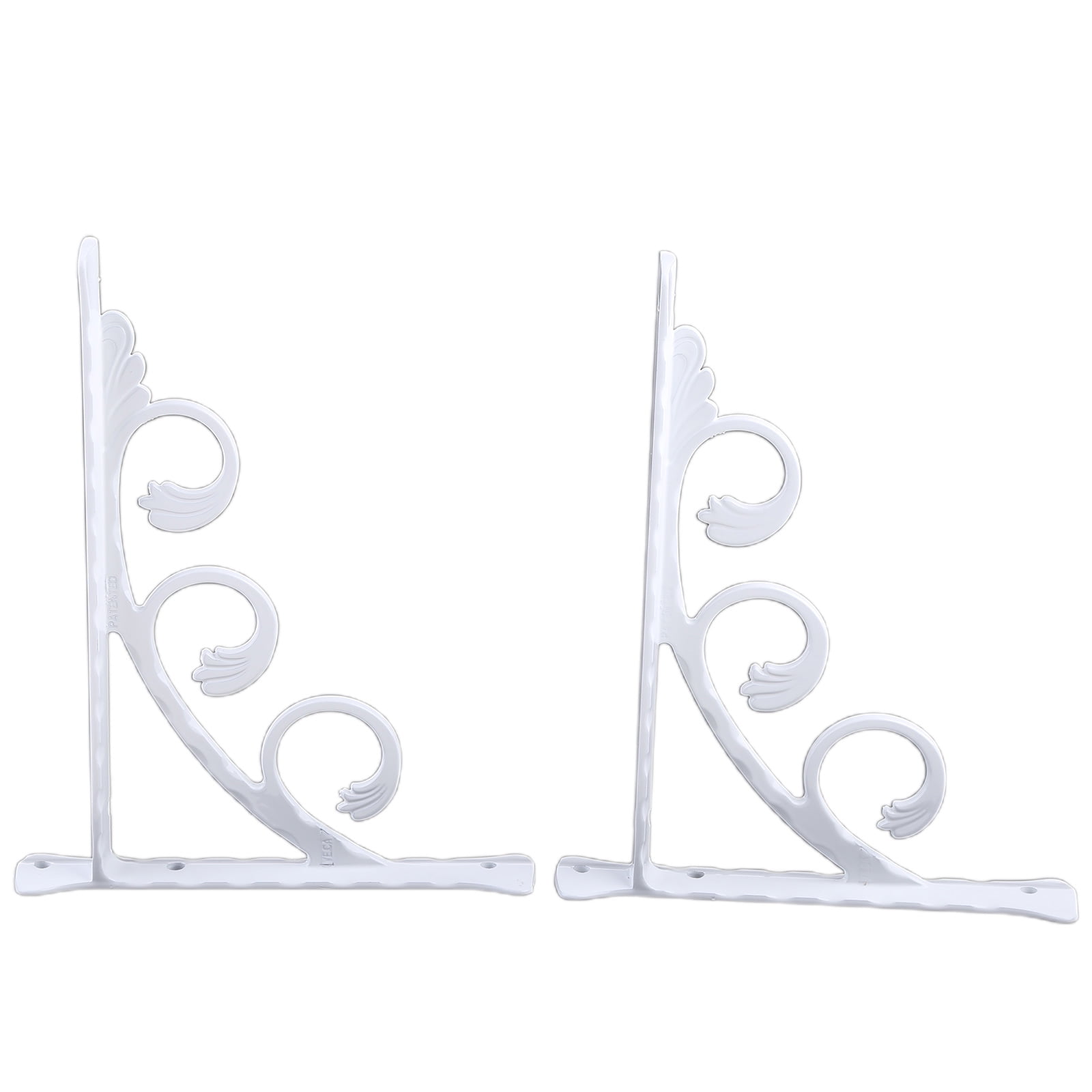 1 Pair Heavy Duty Wall Mounted Brackets Triangular Shape Shelf Bracket Durable