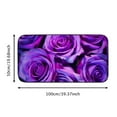 thumbnail image 5 of Shiartex Purple Roses Felt Square Floor Mat for Home Entry Indoor Outdoor Anti-Slip Entrance Mat for All Seasons 19.68*39.37 in, 5 of 6