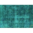 thumbnail image 1 of Ahgly Company Indoor Rectangle Oriental Turquoise Blue Industrial Area Rugs, 7' x 9', 1 of 4