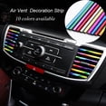 thumbnail image 3 of Scienceny 10 unids/set de decoración de salida de aire acondicionado Universal para coche, tiras decorativas de rejilla de ventilación Interior en forma Automoción decorativa y accesorios No.07 Scienceny VI0235-07B, 3 of 6