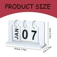 thumbnail image 3 of European Style Creative Pure White Wooden Calendar Ornaments Home Decor Living Room Foyer Dining Table Cabinet Photography, 3 of 6