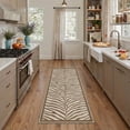 thumbnail image 4 of KUETH 8x10 Zebra Area Rugs Machine Washable Rugs for Living Room, Non Slip Flat Pile Rug with Rubber Backing, Modern Rug for Entryway Bedroom Dining Room Home Office, 4 of 6